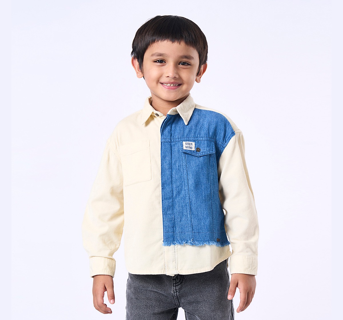 Ed-a-Mamma Kids Boys Shirt Blue
