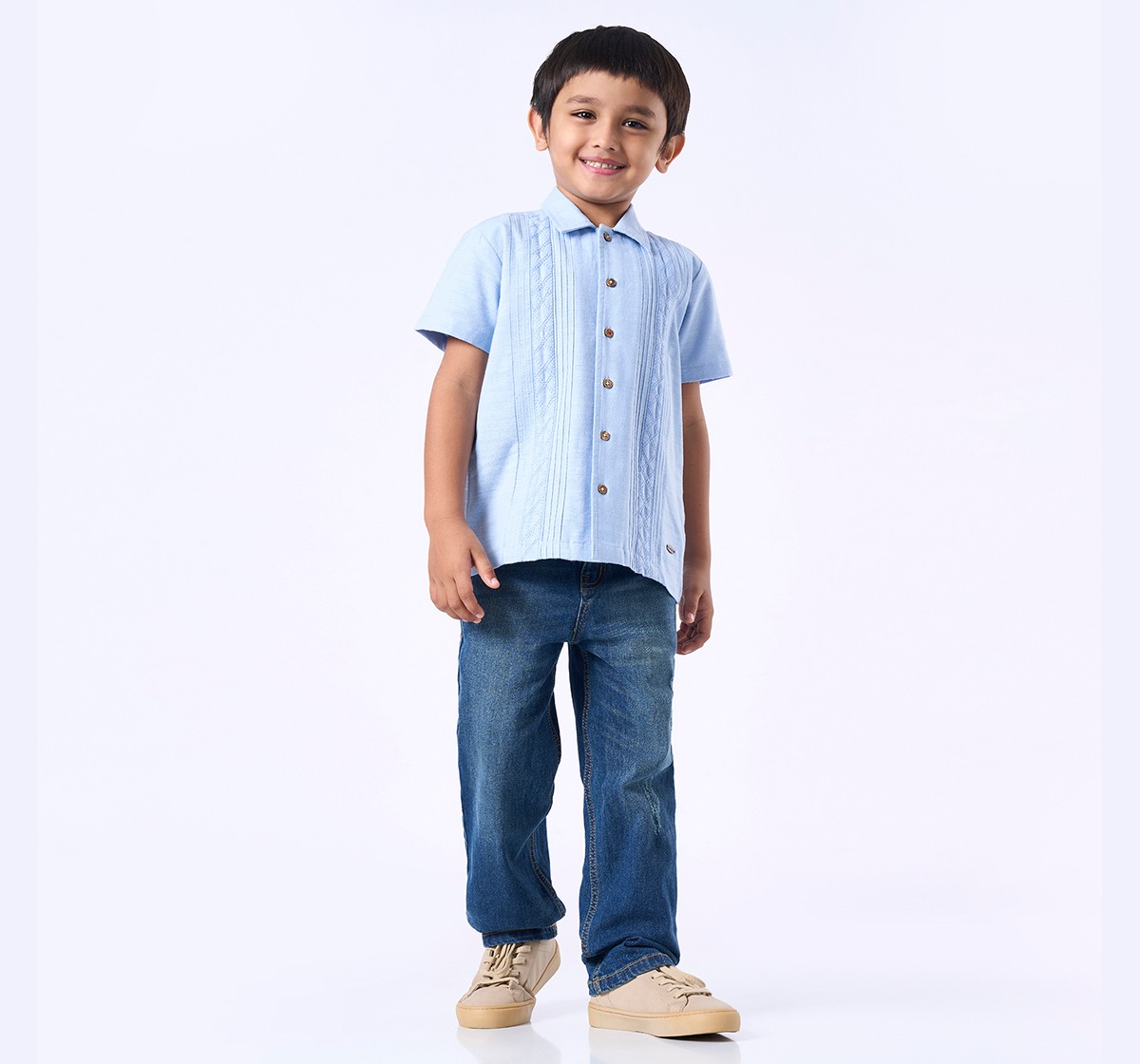 Ed-a-Mamma Kids Boys Shirt Sky Blue