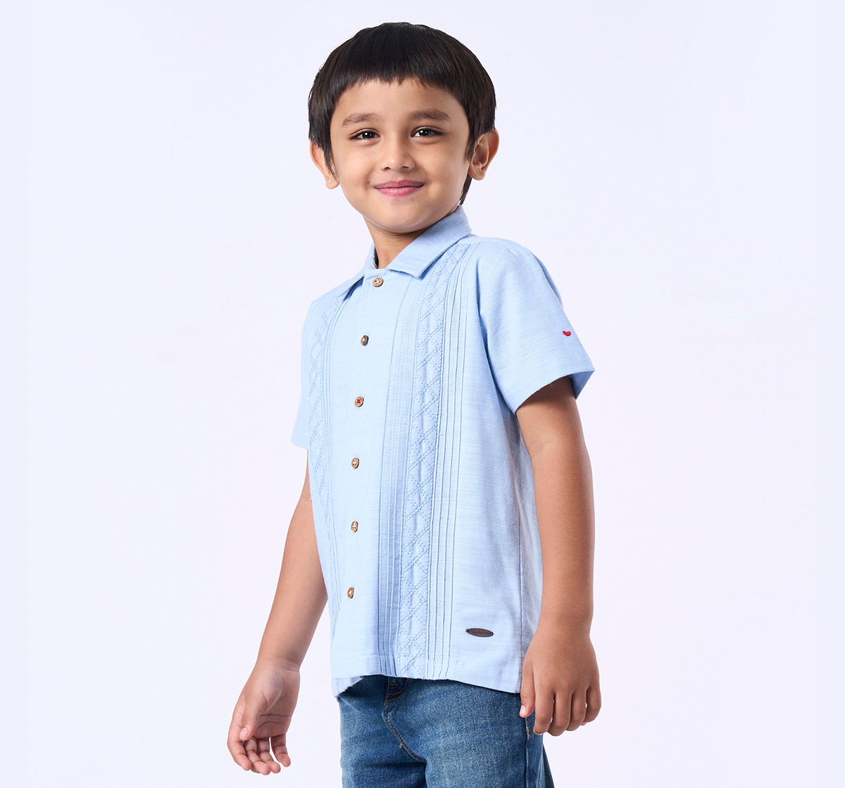 Ed-a-Mamma Kids Boys Shirt Sky Blue