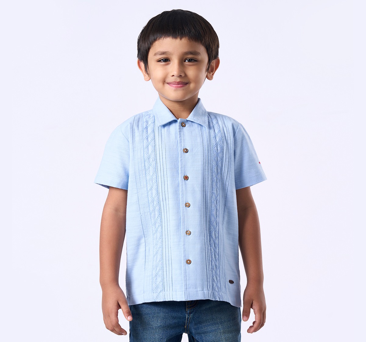 Ed-a-Mamma Kids Boys Shirt Sky Blue