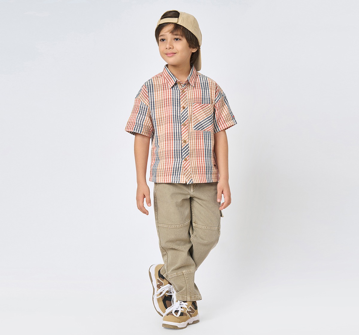 Ed-a-Mamma Kids Boys Shirt Rust