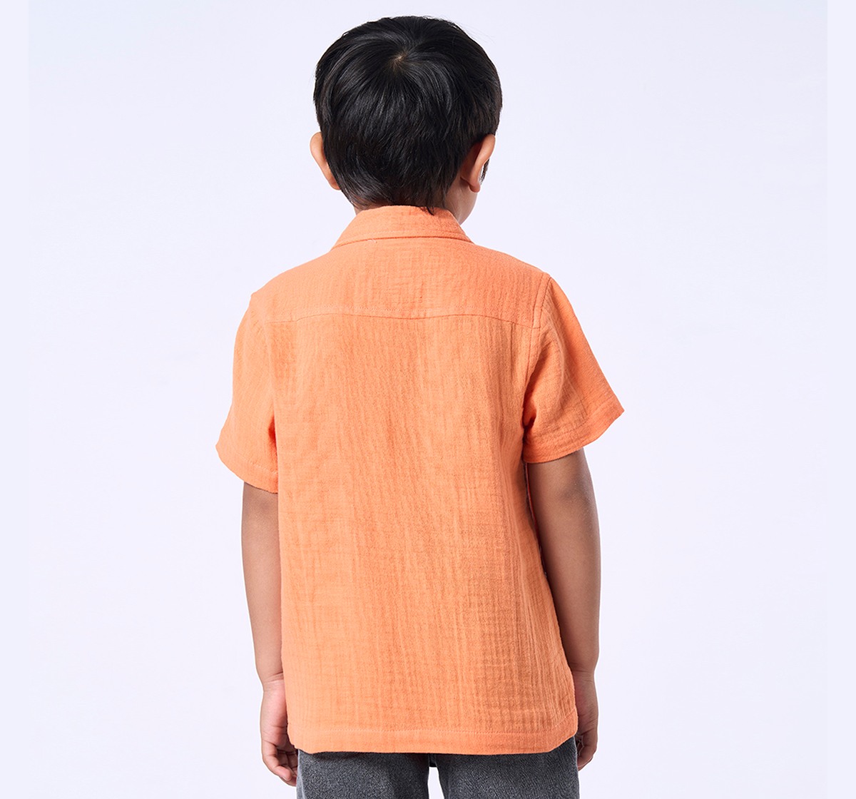 Ed-a-Mamma Kids Boys Shirt Orange