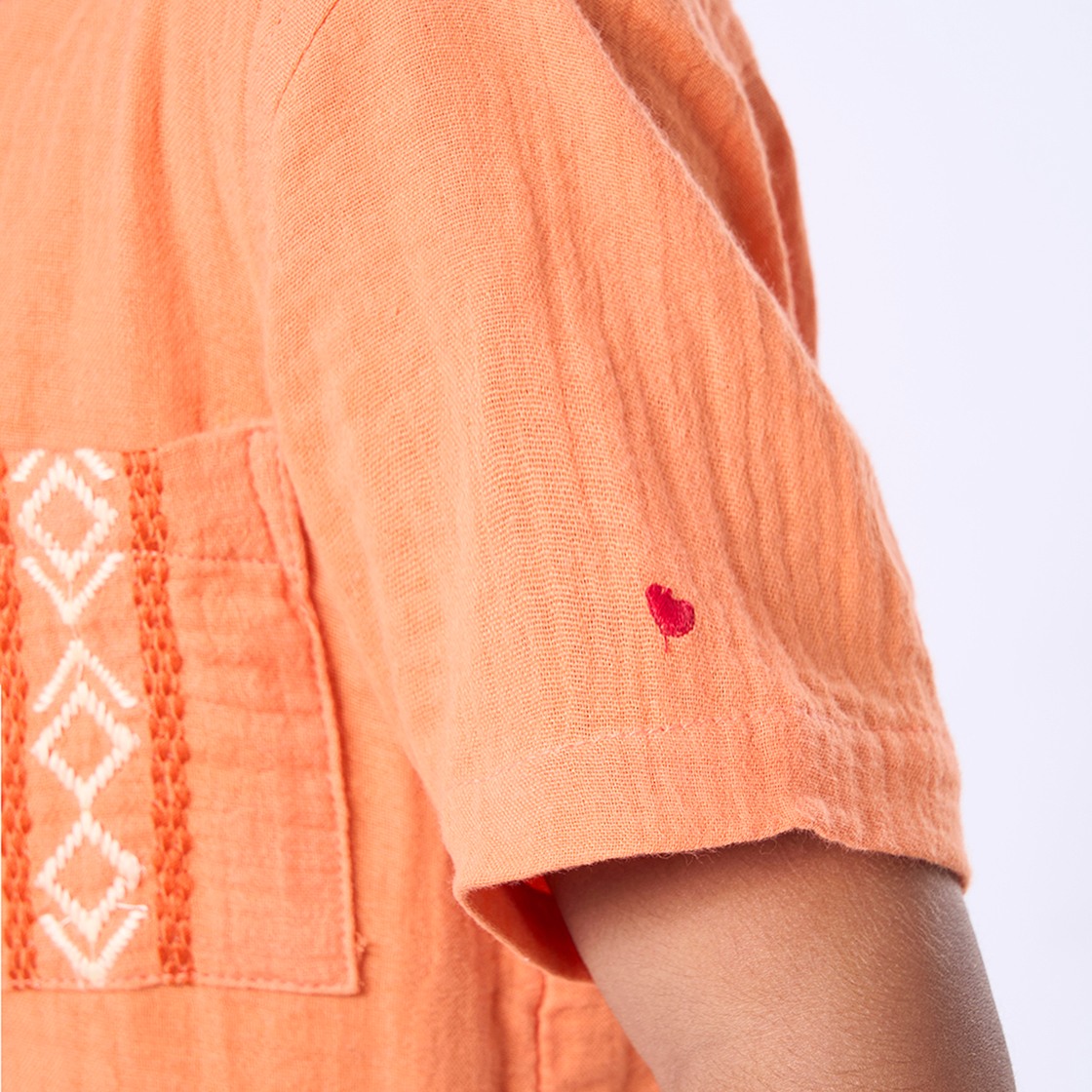 Ed-a-Mamma Kids Boys Shirt Orange