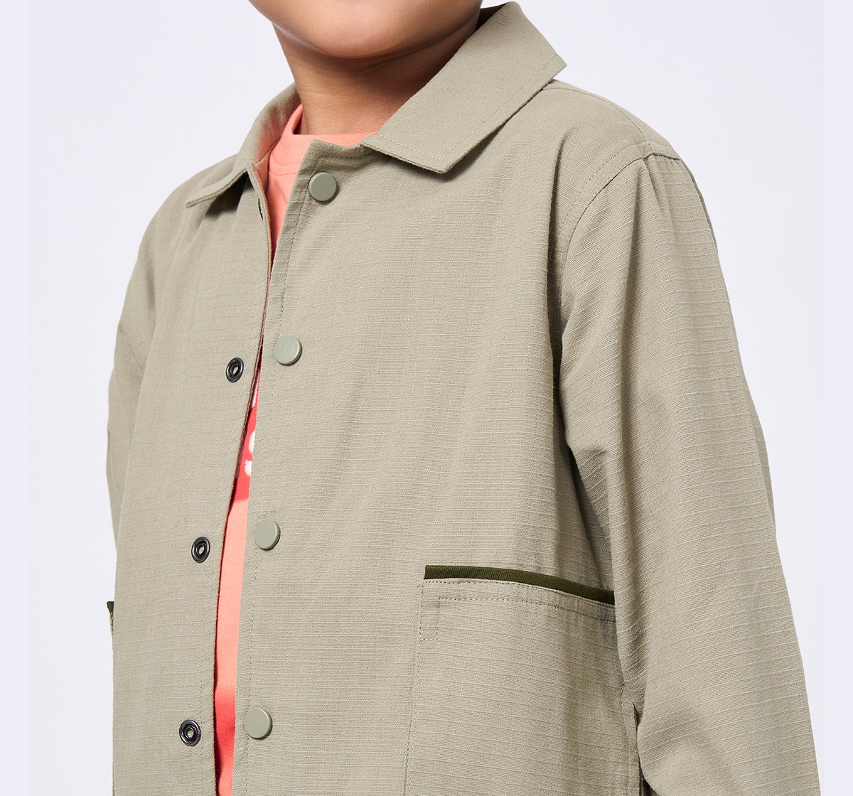 Ed-a-Mamma Kids Boys Shirt Olive