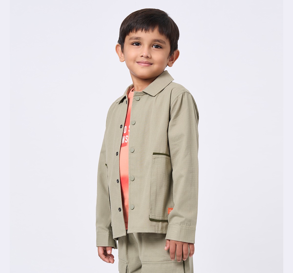 Ed-a-Mamma Kids Boys Shirt Olive