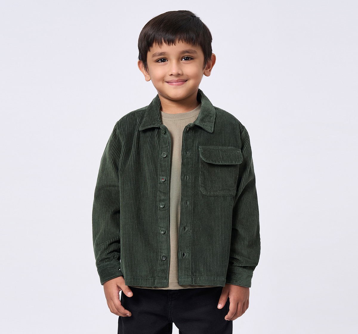 Ed-a-Mamma Kids Boys Shirt Green