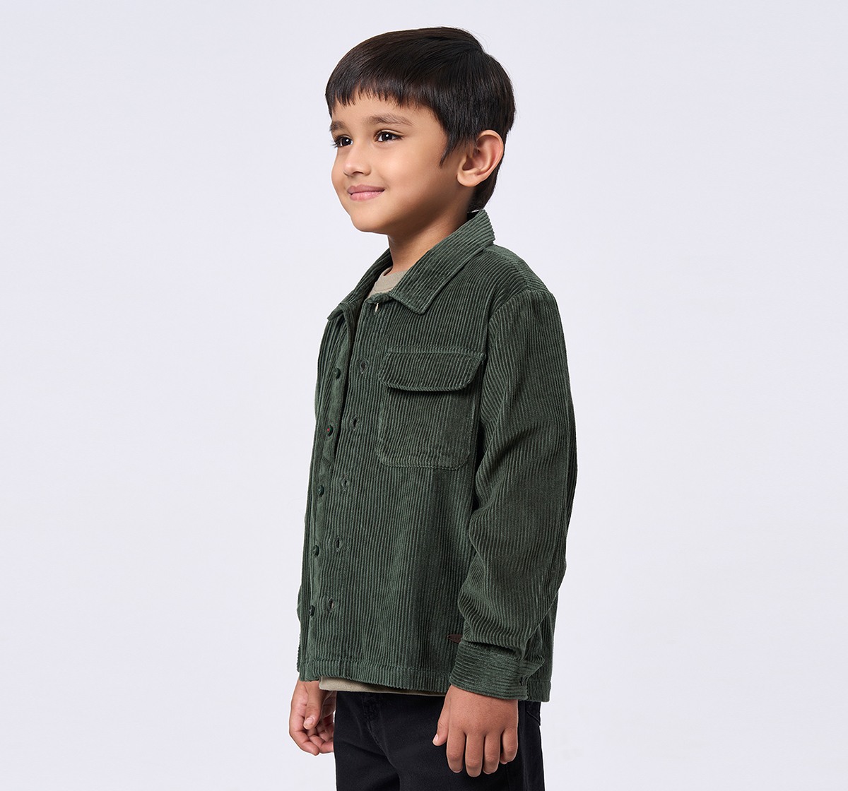 Ed-a-Mamma Kids Boys Shirt Green