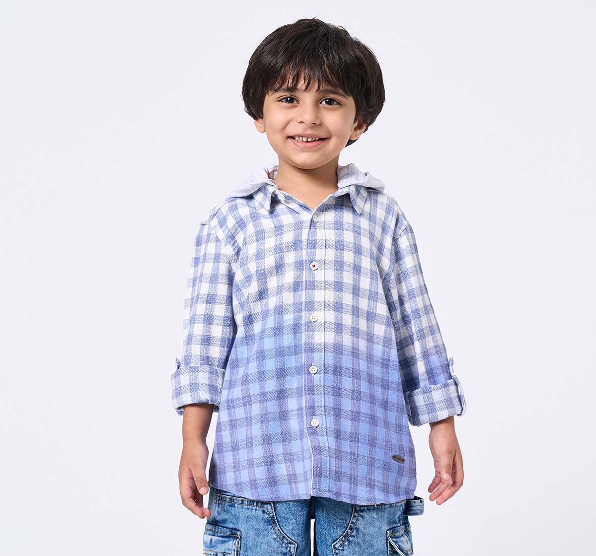 Ed-a-Mamma Kids Boys Shirt Blue