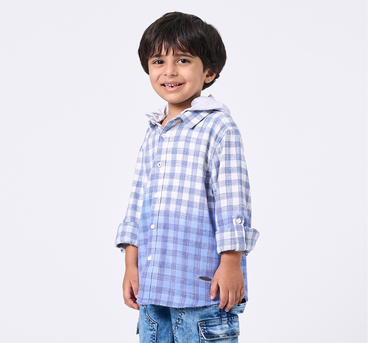 Ed-a-Mamma Kids Boys Shirt Blue