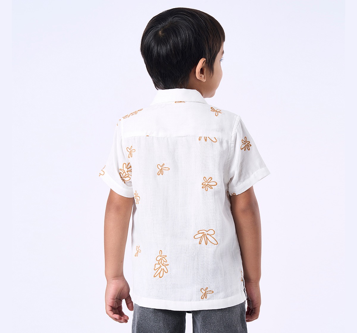 Ed-a-Mamma Kids Boys Shirt Beige