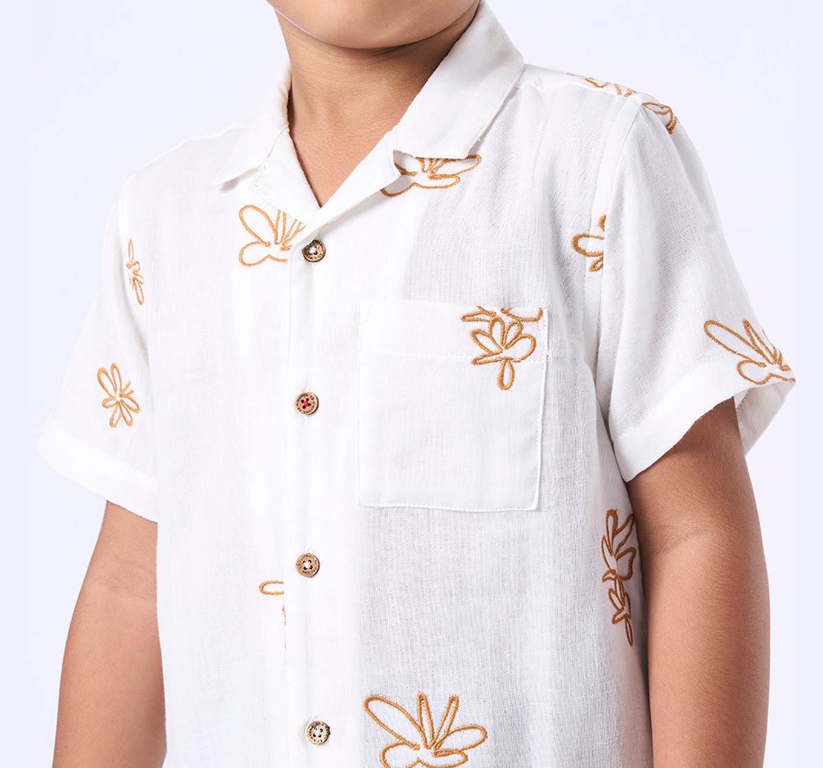 Ed-a-Mamma Kids Boys Shirt Beige