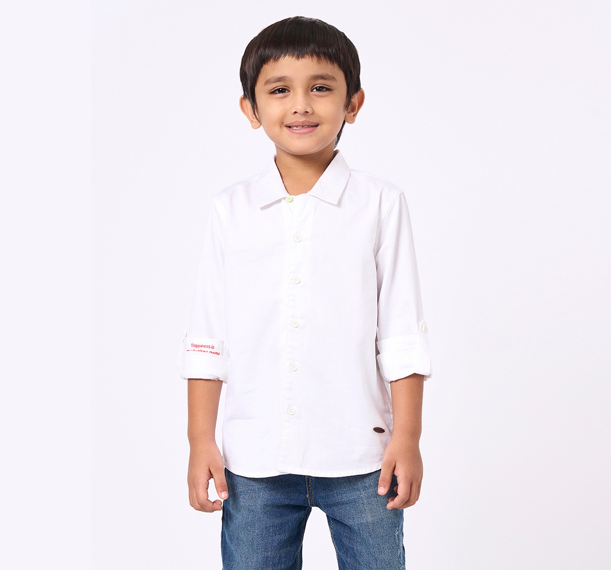 Ed-a-Mamma Kids Boys Shirt Off White