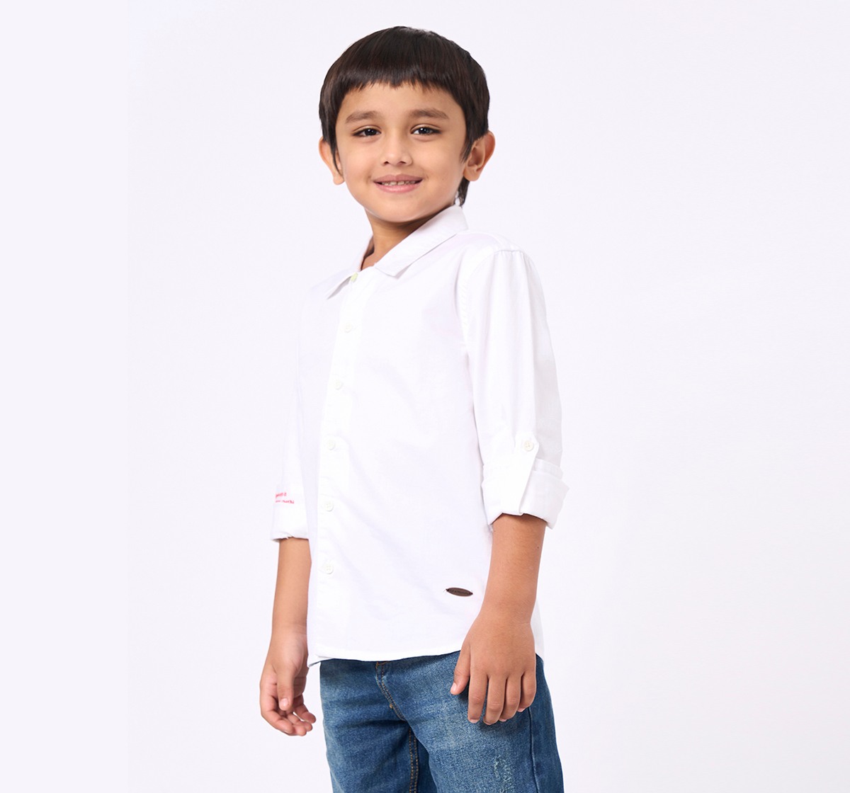 Ed-a-Mamma Kids Boys Shirt Off White