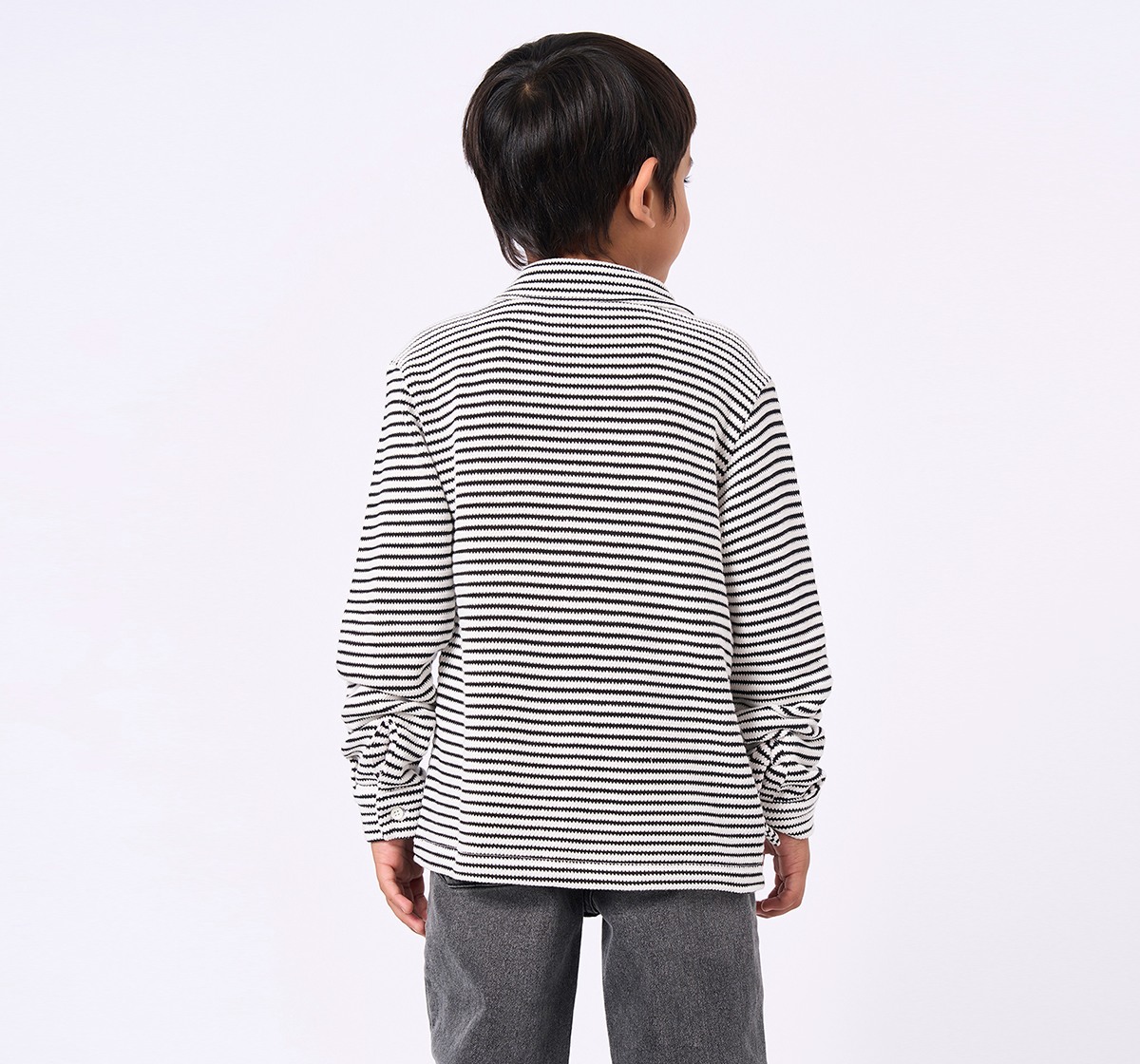 Ed-a-Mamma Kids Boys Shirt Black & White