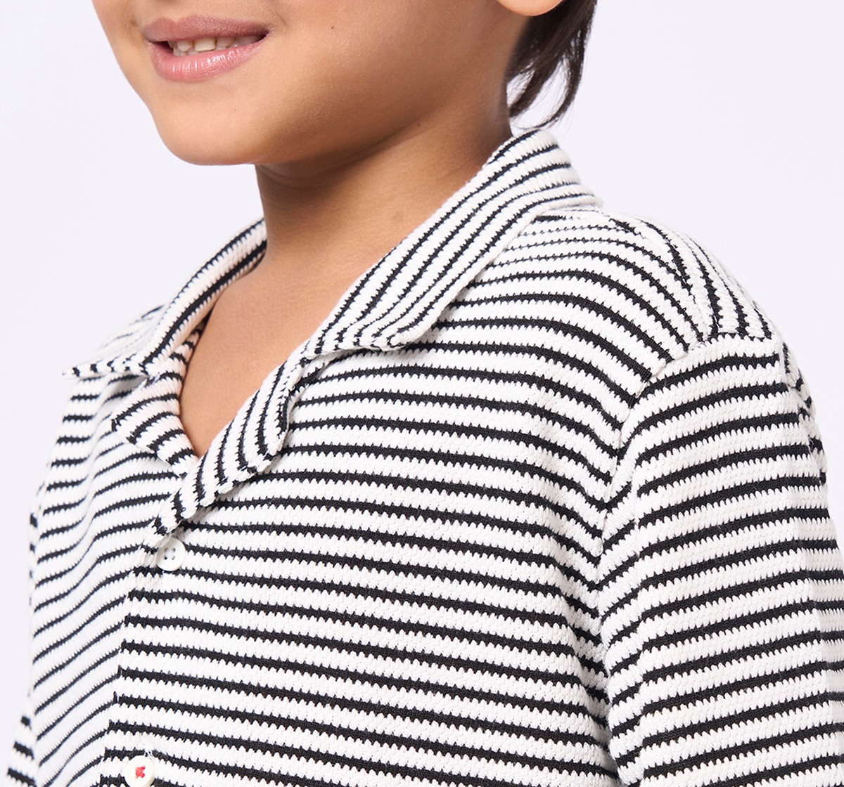 Ed-a-Mamma Kids Boys Shirt Black & White