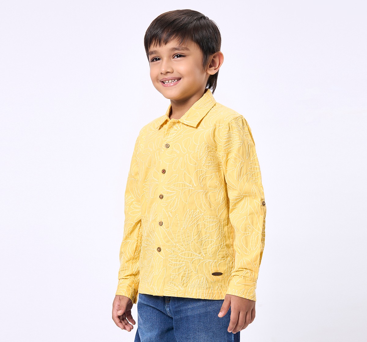 Ed-a-Mamma Kids Boys Shirt Yellow