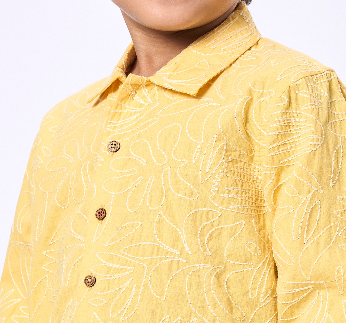 Ed-a-Mamma Kids Boys Shirt Yellow