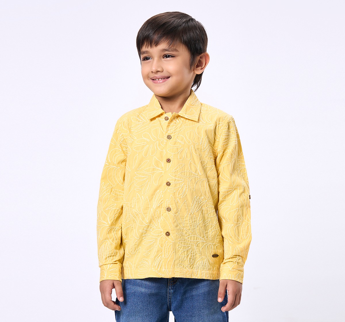 Ed-a-Mamma Kids Boys Shirt Yellow