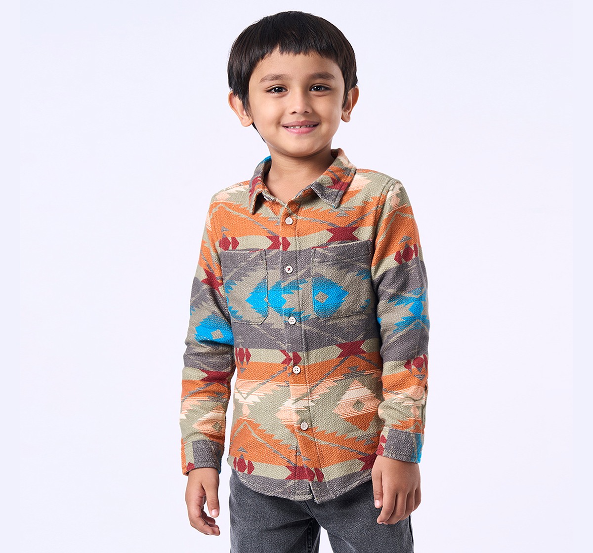 Ed-a-Mamma Kids Boys Shirt Multicolor