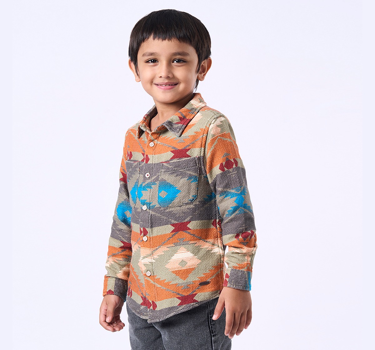 Ed-a-Mamma Kids Boys Shirt Multicolor