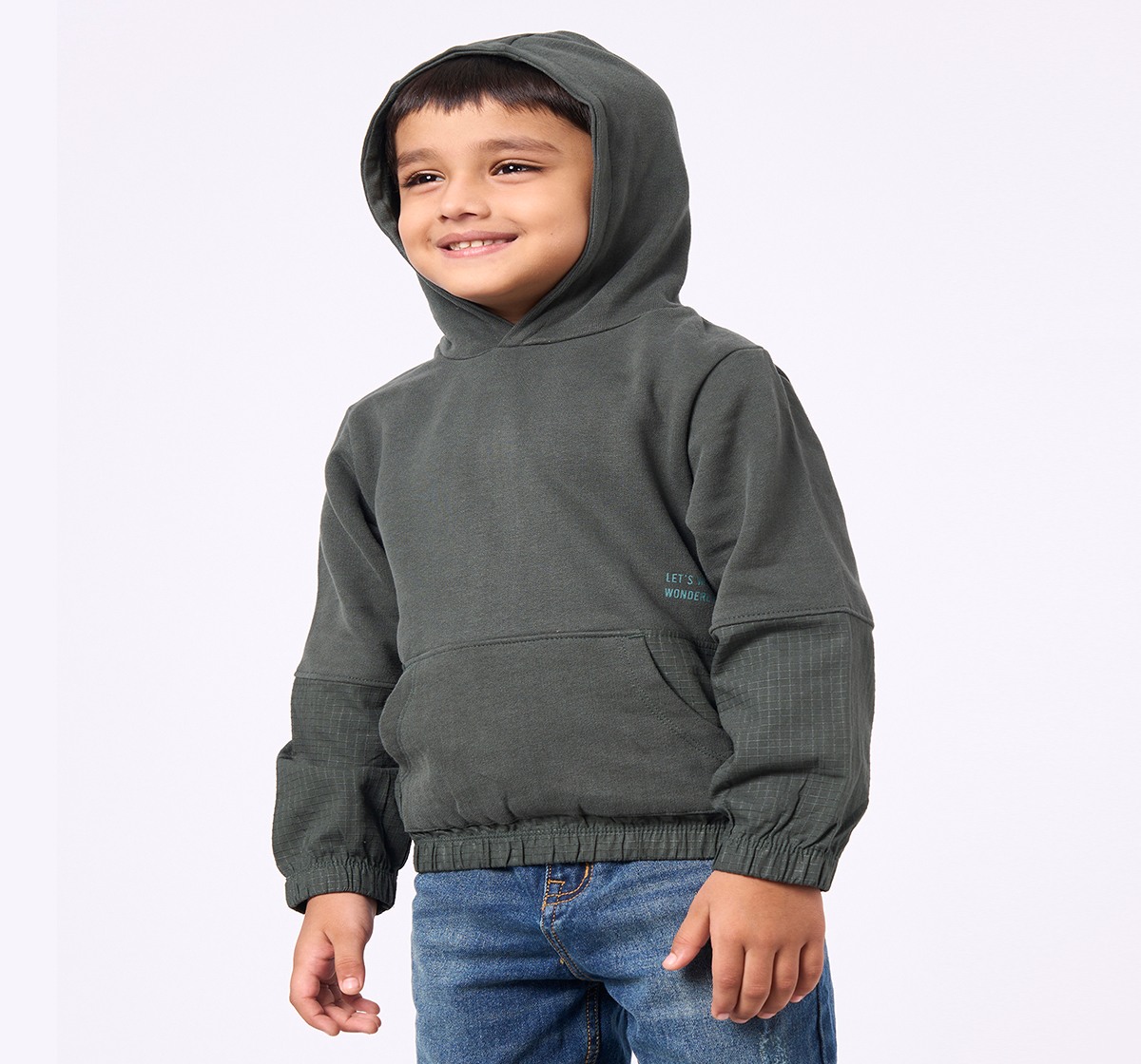 Ed-a-Mamma Kids Boys Sweatshirt Green