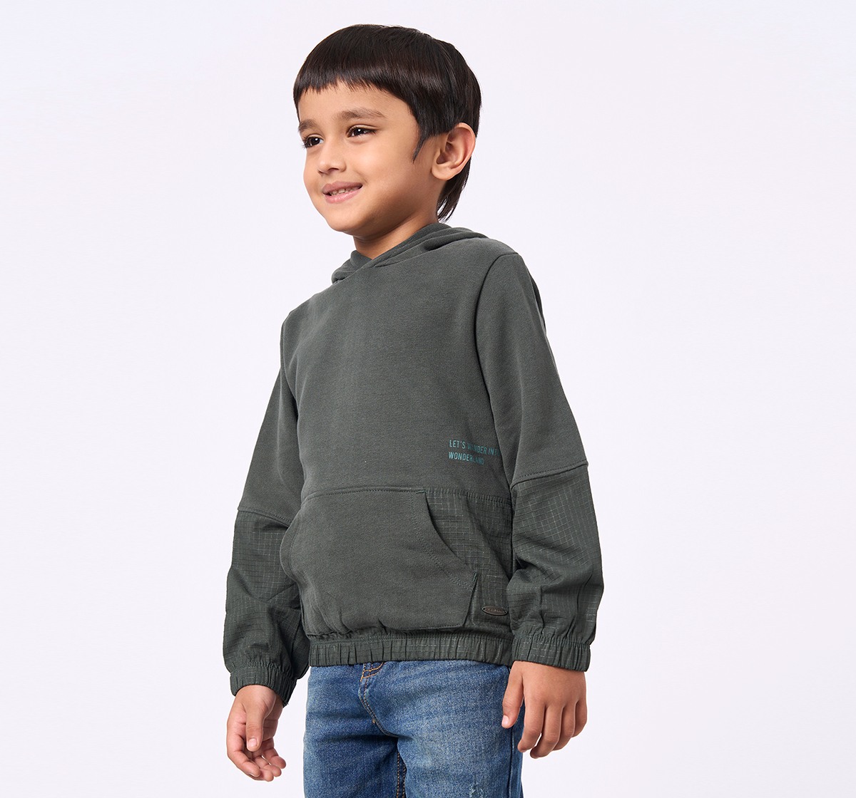 Ed-a-Mamma Kids Boys Sweatshirt Green