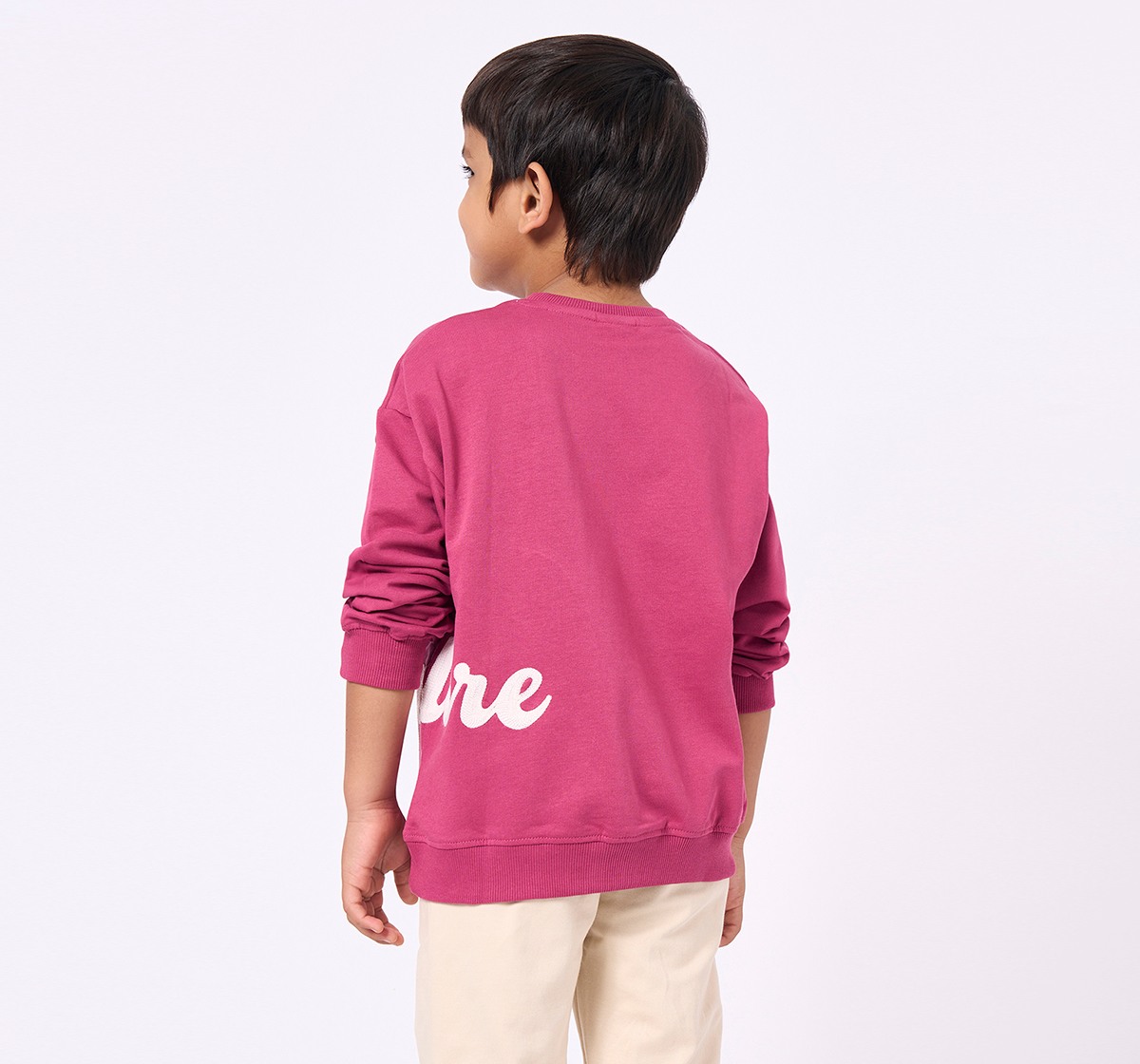Ed-a-Mamma Kids Boys Sweatshirt Magenta