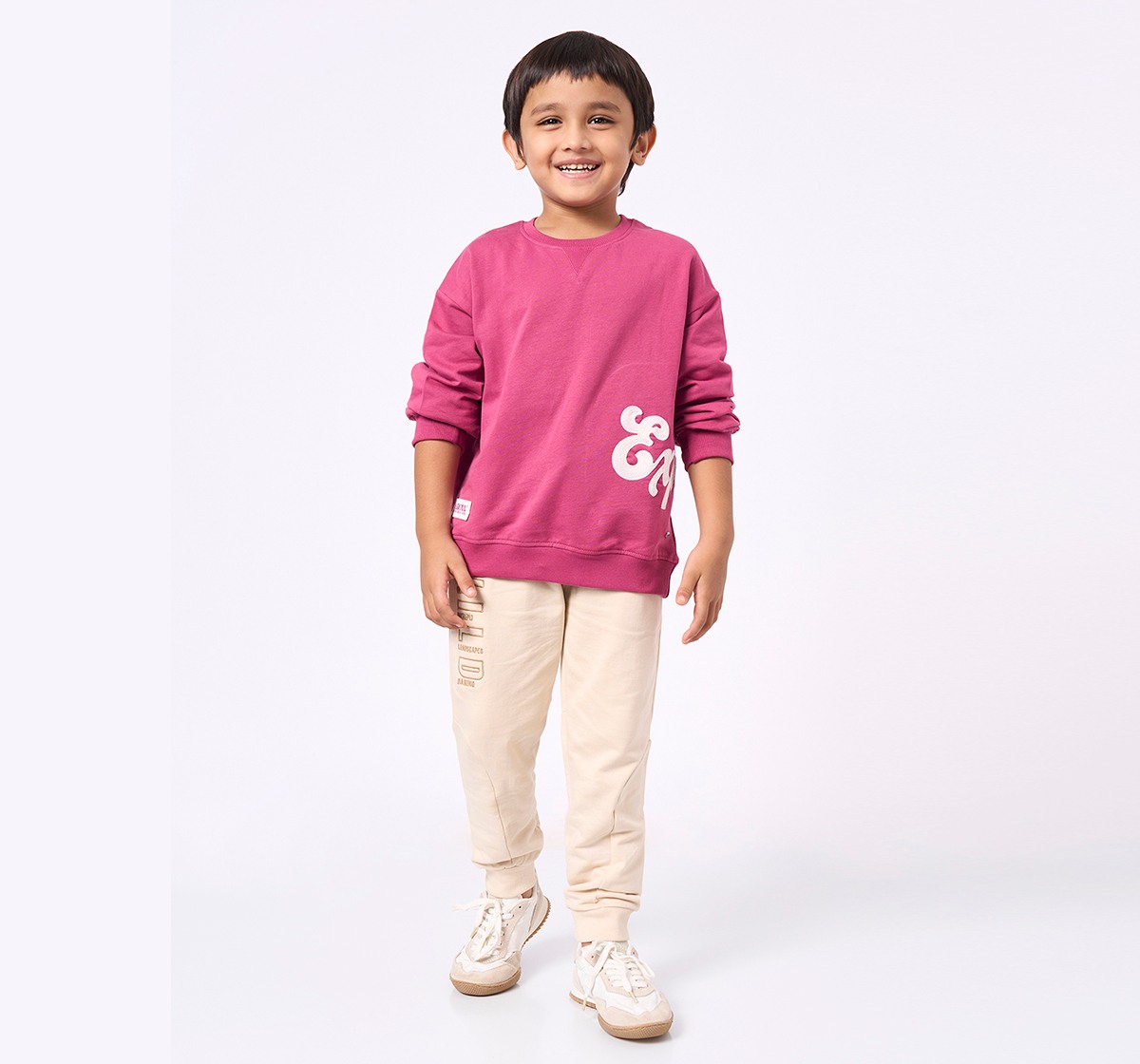 Ed-a-Mamma Kids Boys Sweatshirt Magenta