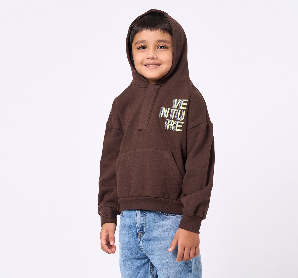 Ed-a-Mamma Kids Boys Sweatshirt Brown