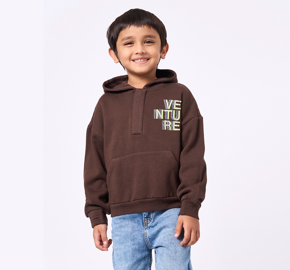 Ed-a-Mamma Kids Boys Sweatshirt Brown