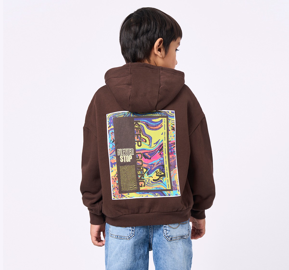 Ed-a-Mamma Kids Boys Sweatshirt Brown