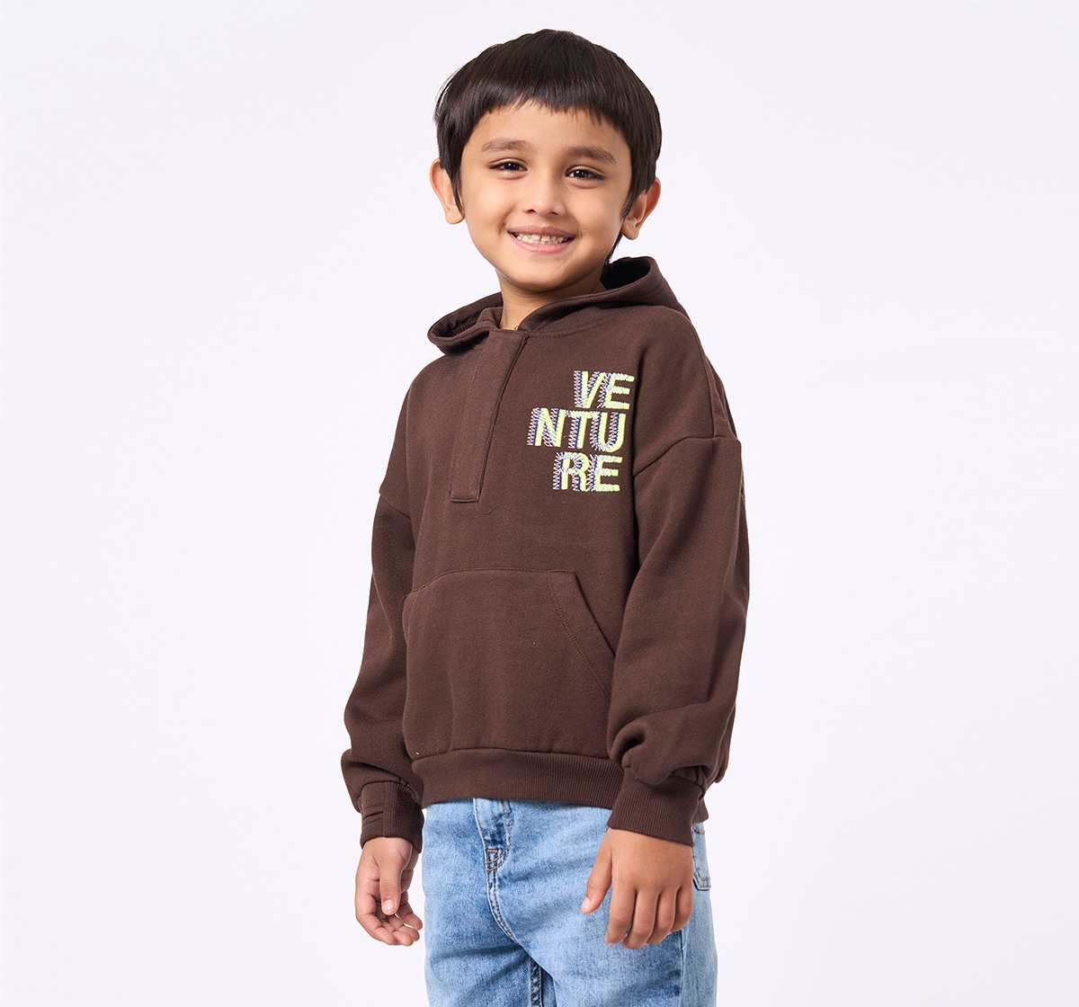 Ed-a-Mamma Kids Boys Sweatshirt Brown