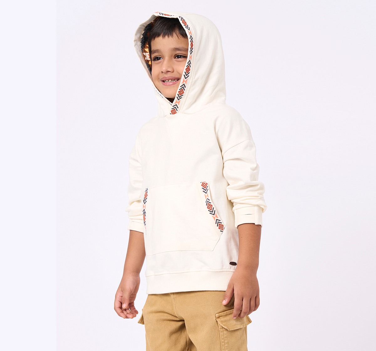 Ed-a-Mamma Kids Boys Sweatshirt Cream