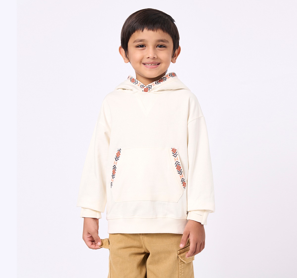Ed-a-Mamma Kids Boys Sweatshirt Cream