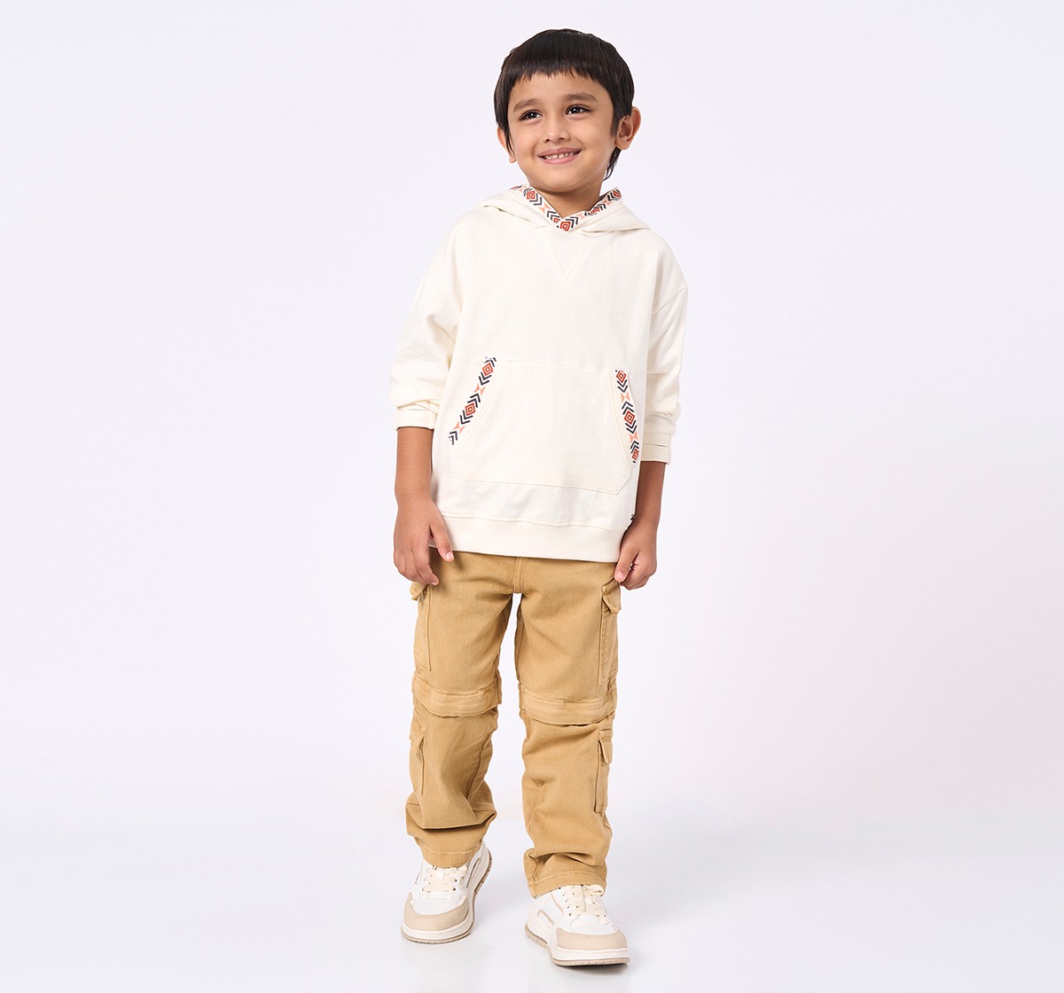 Ed-a-Mamma Kids Boys Sweatshirt Cream