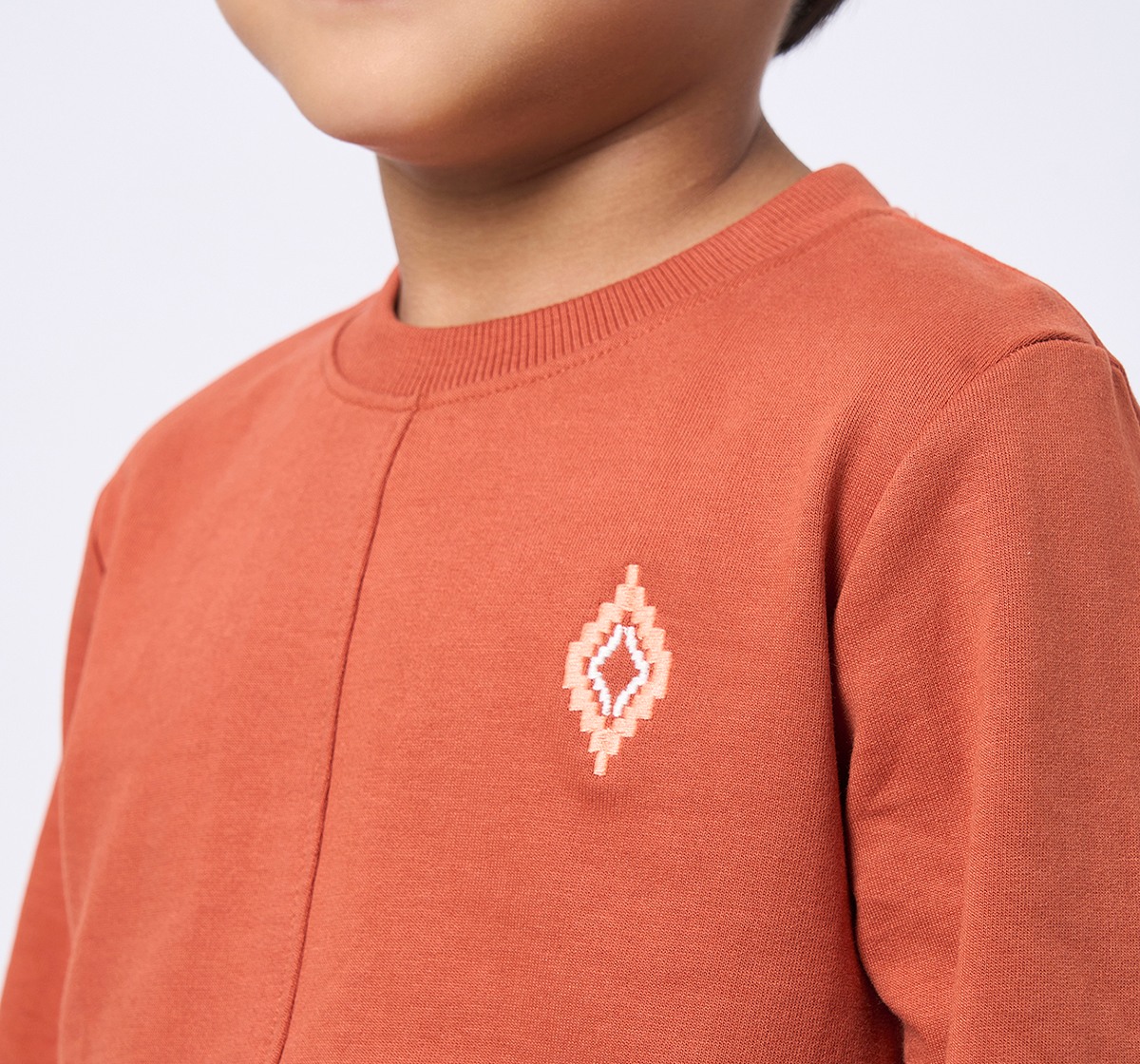Ed-a-Mamma Kids Boys Sweatshirt Rust
