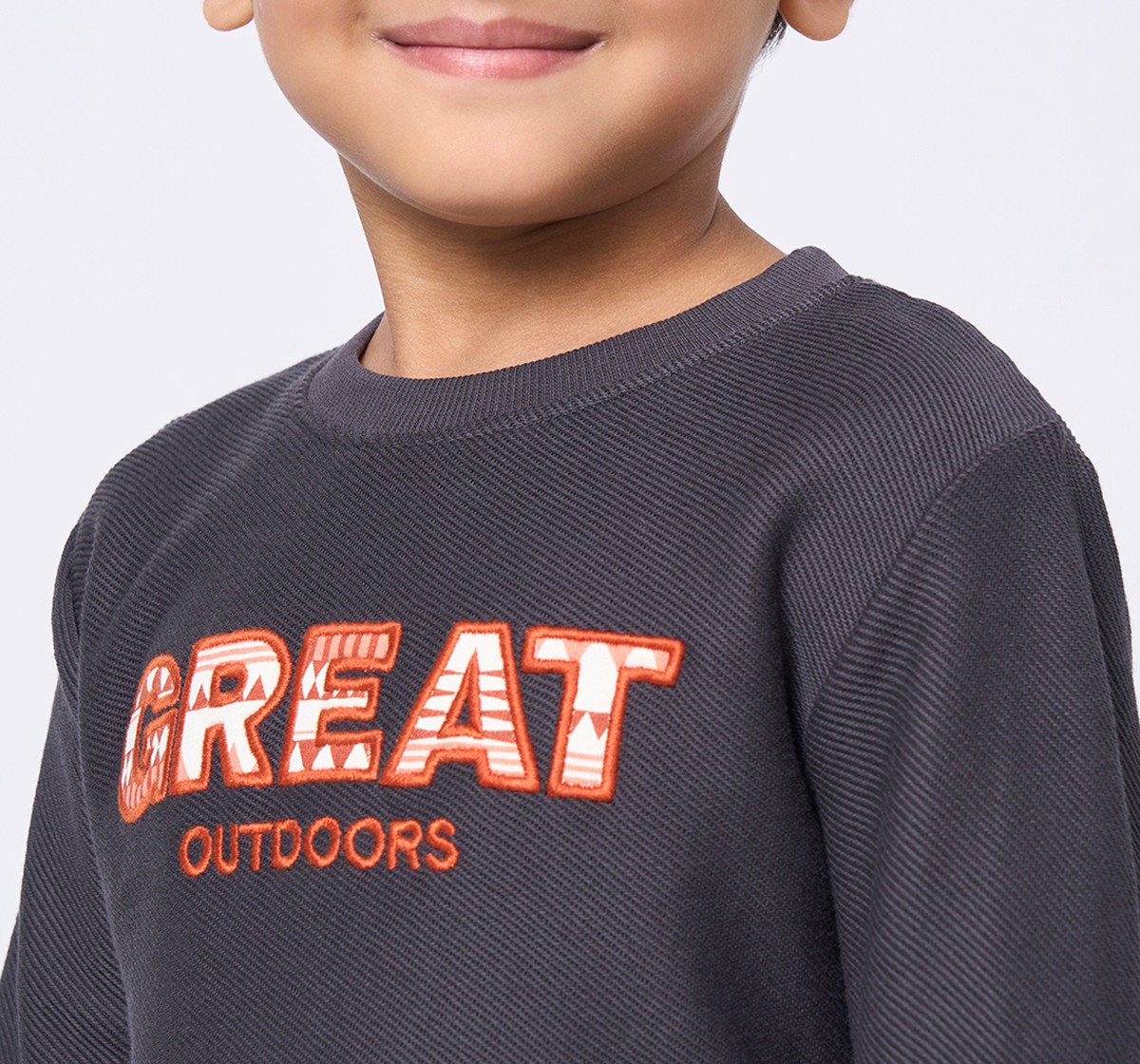 Ed-a-Mamma Kids Boys Sweatshirt Grey