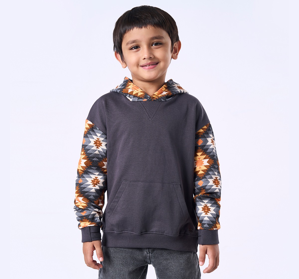 Ed-a-Mamma Kids Boys Sweatshirt Grey