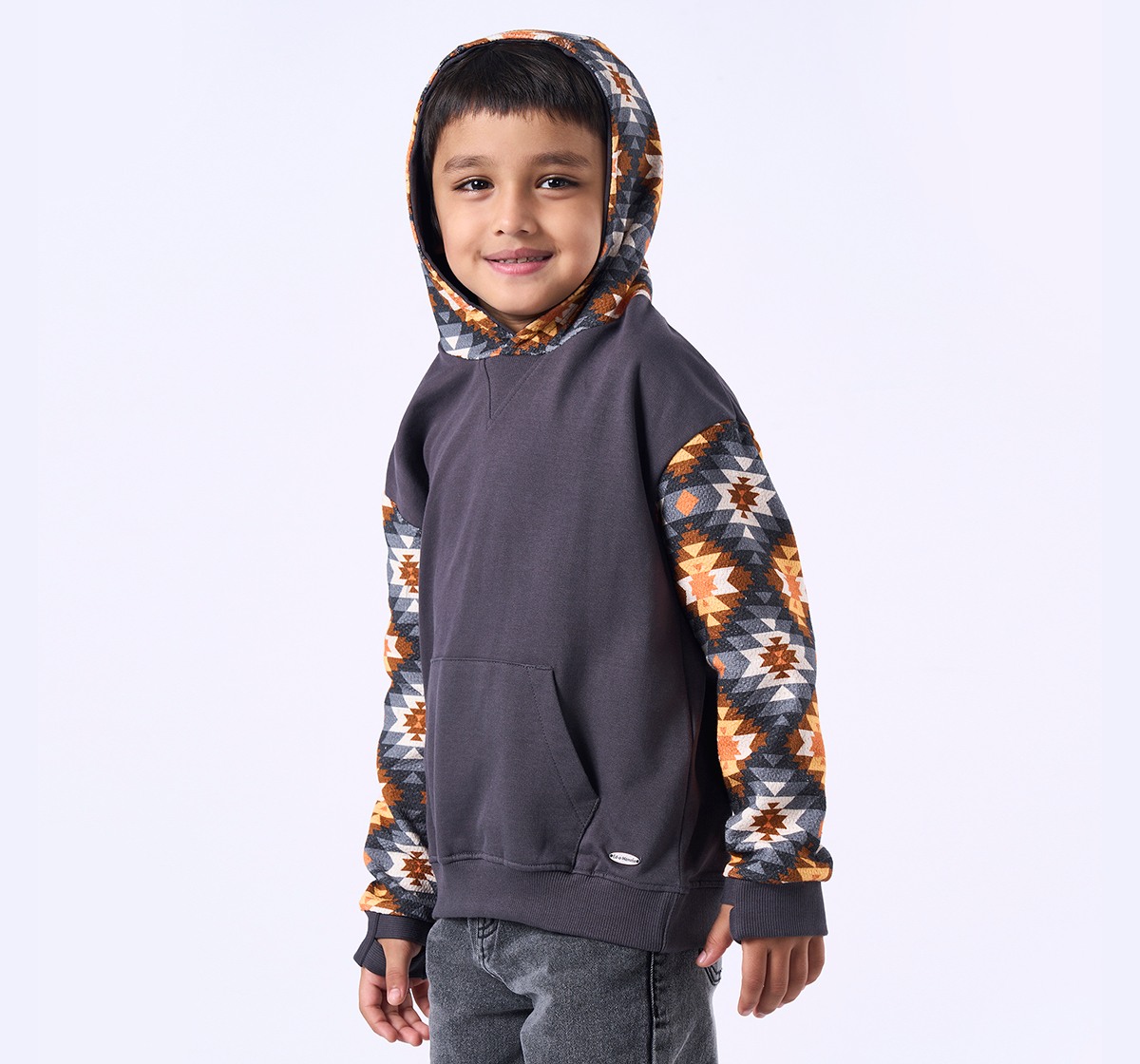 Ed-a-Mamma Kids Boys Sweatshirt Grey