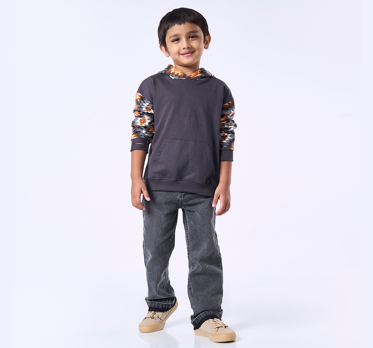 Ed-a-Mamma Kids Boys Sweatshirt Grey