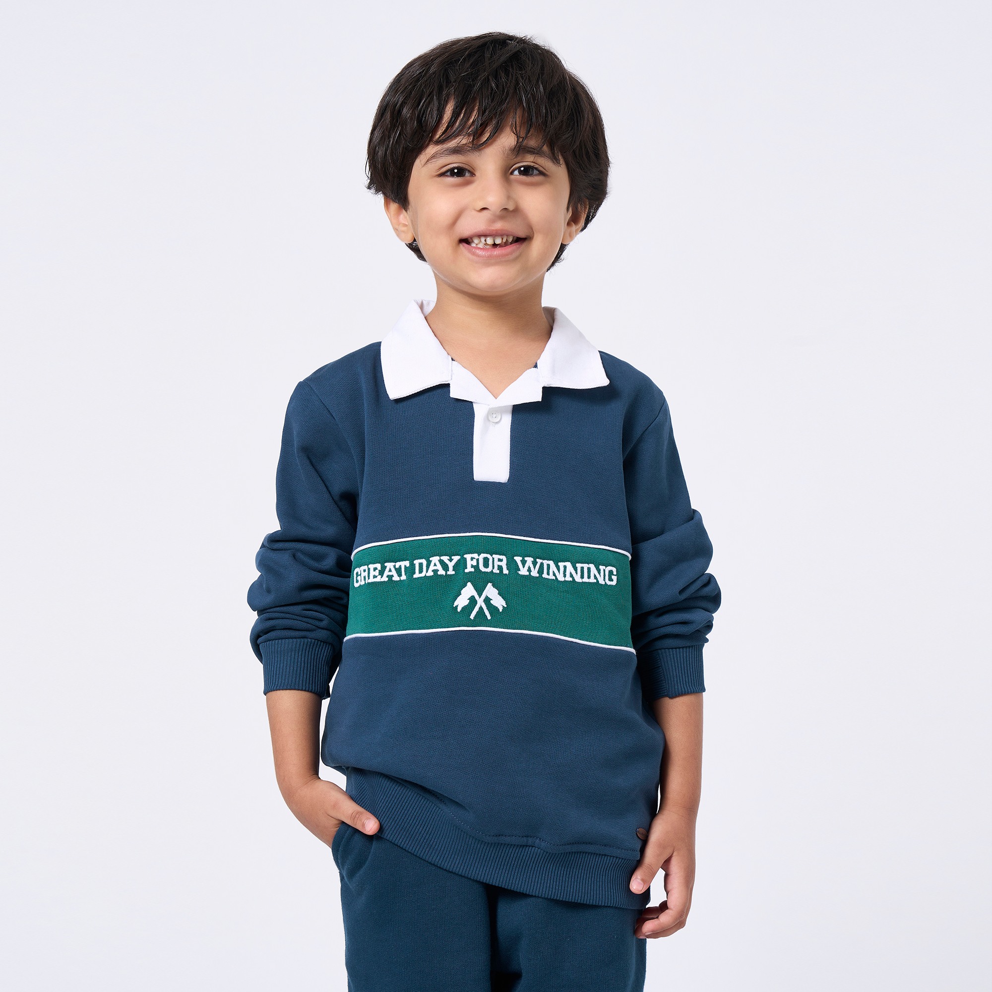 Ed-a-Mamma Kids Boys Sweatshirt Navy