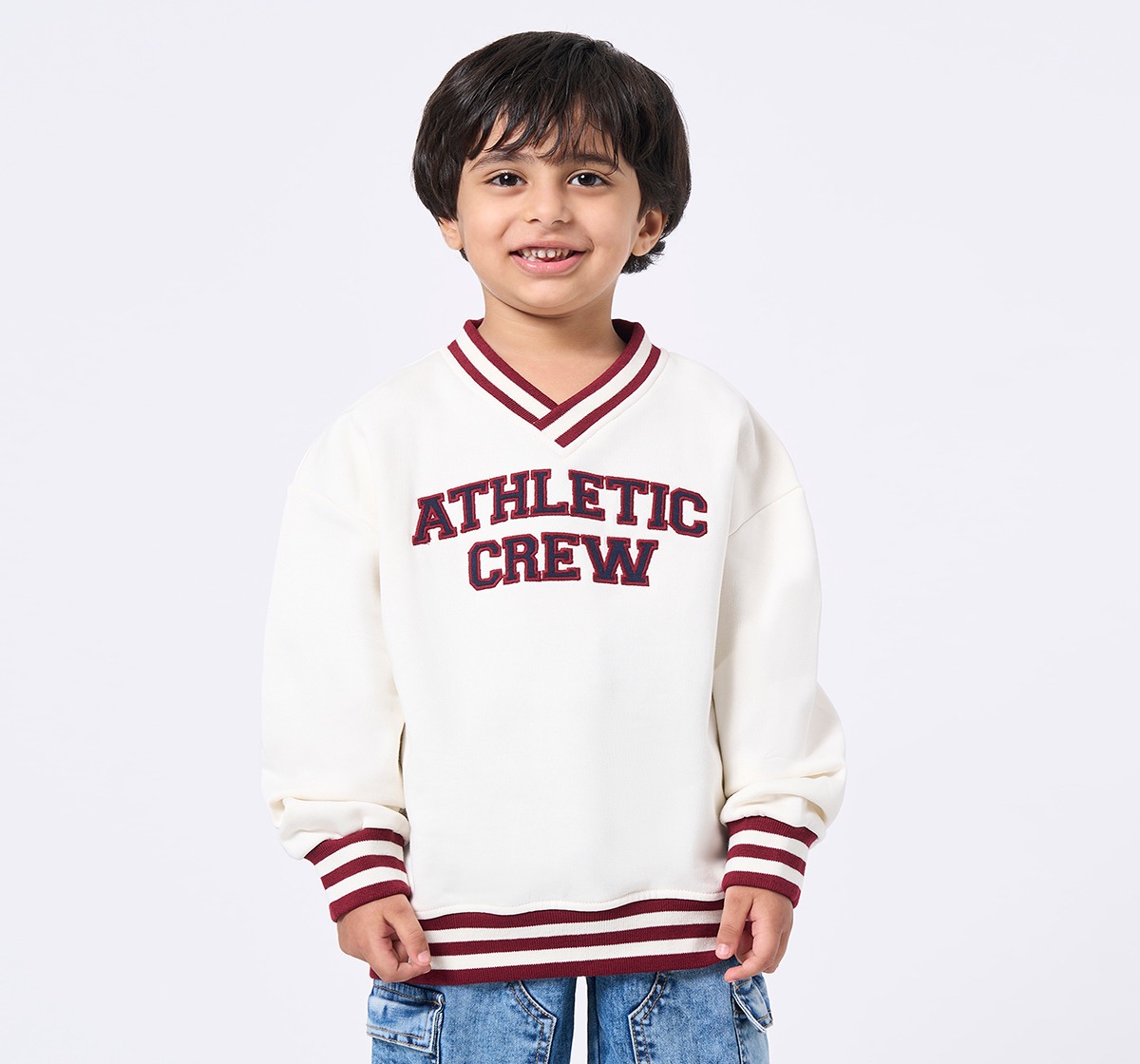 Ed-a-Mamma Kids Boys Sweatshirt Off White