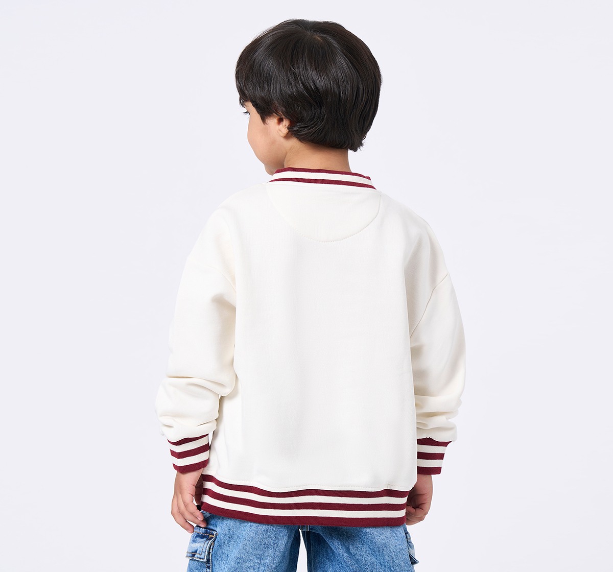 Ed-a-Mamma Kids Boys Sweatshirt Off White