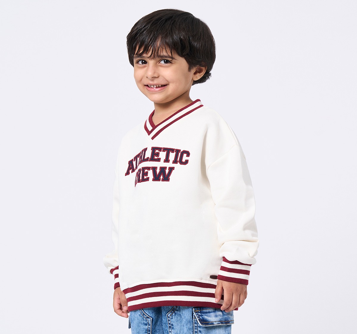 Ed-a-Mamma Kids Boys Sweatshirt Off White