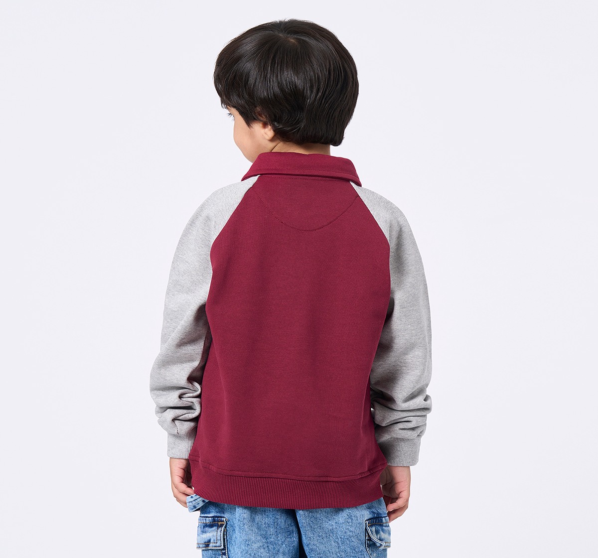 Ed-a-Mamma Kids Boys Sweatshirt Maroon