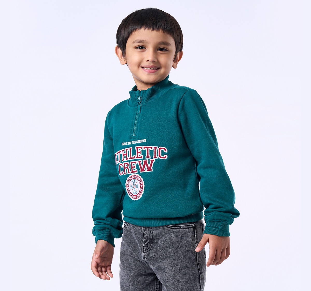 Ed-a-Mamma Kids Boys Sweatshirt Green
