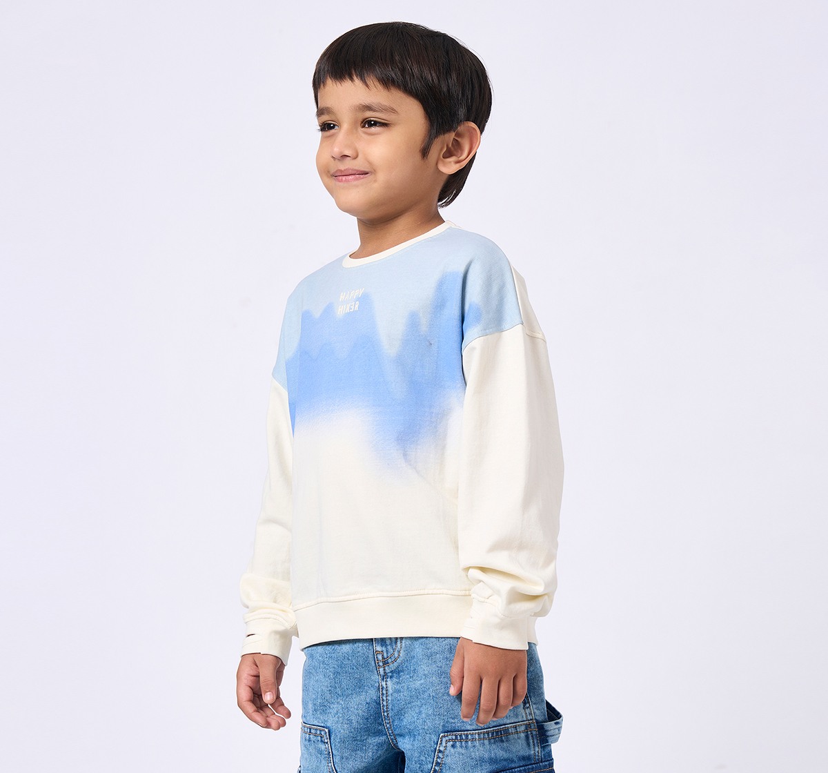 Ed-a-Mamma Kids Boys Sweatshirt Off White