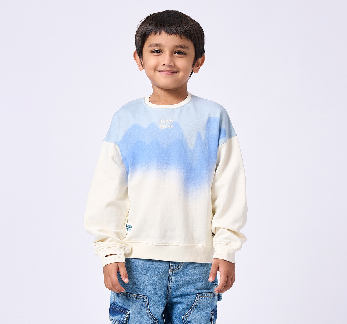 Ed-a-Mamma Kids Boys Sweatshirt Off White