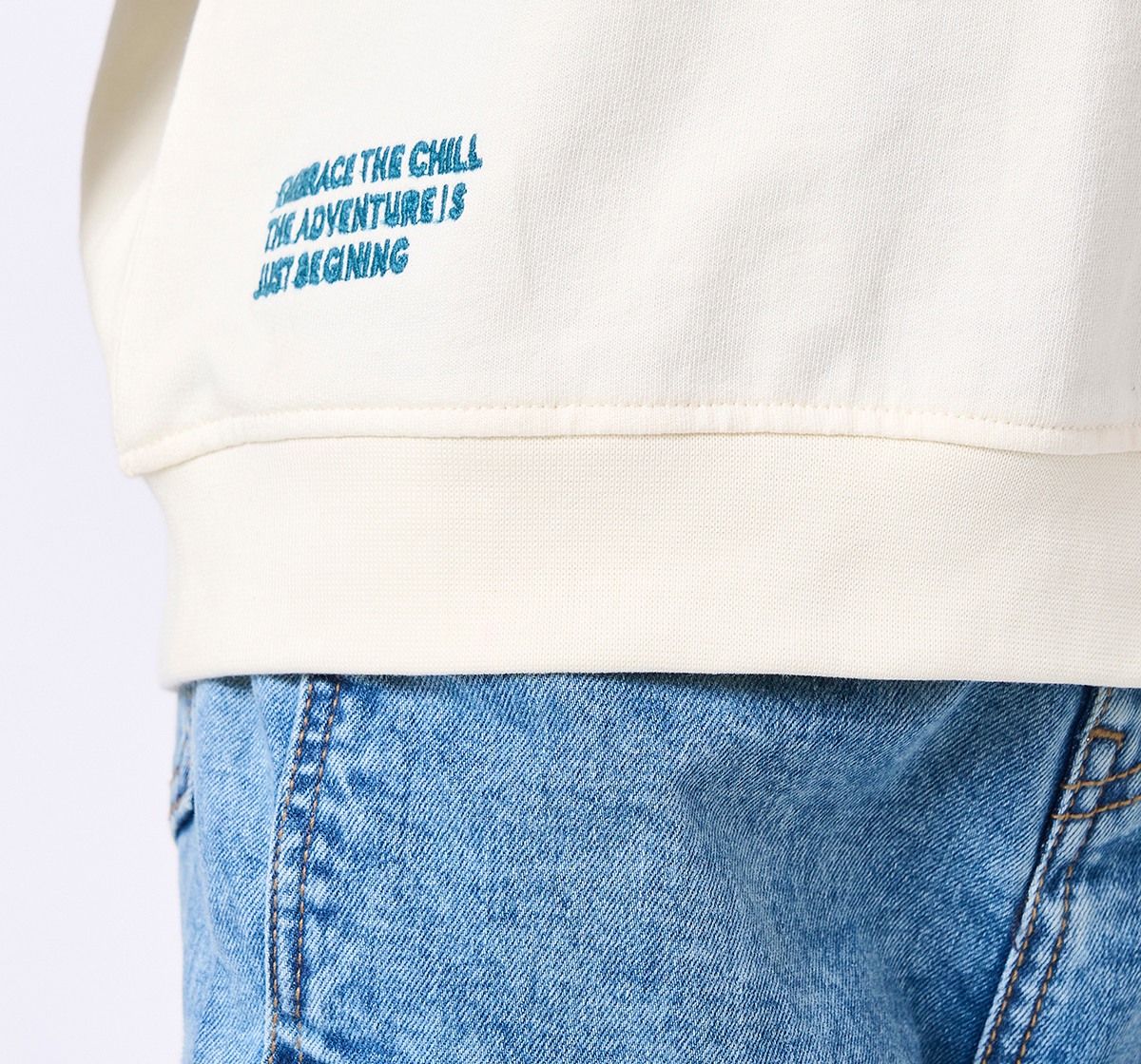 Ed-a-Mamma Kids Boys Sweatshirt Off White