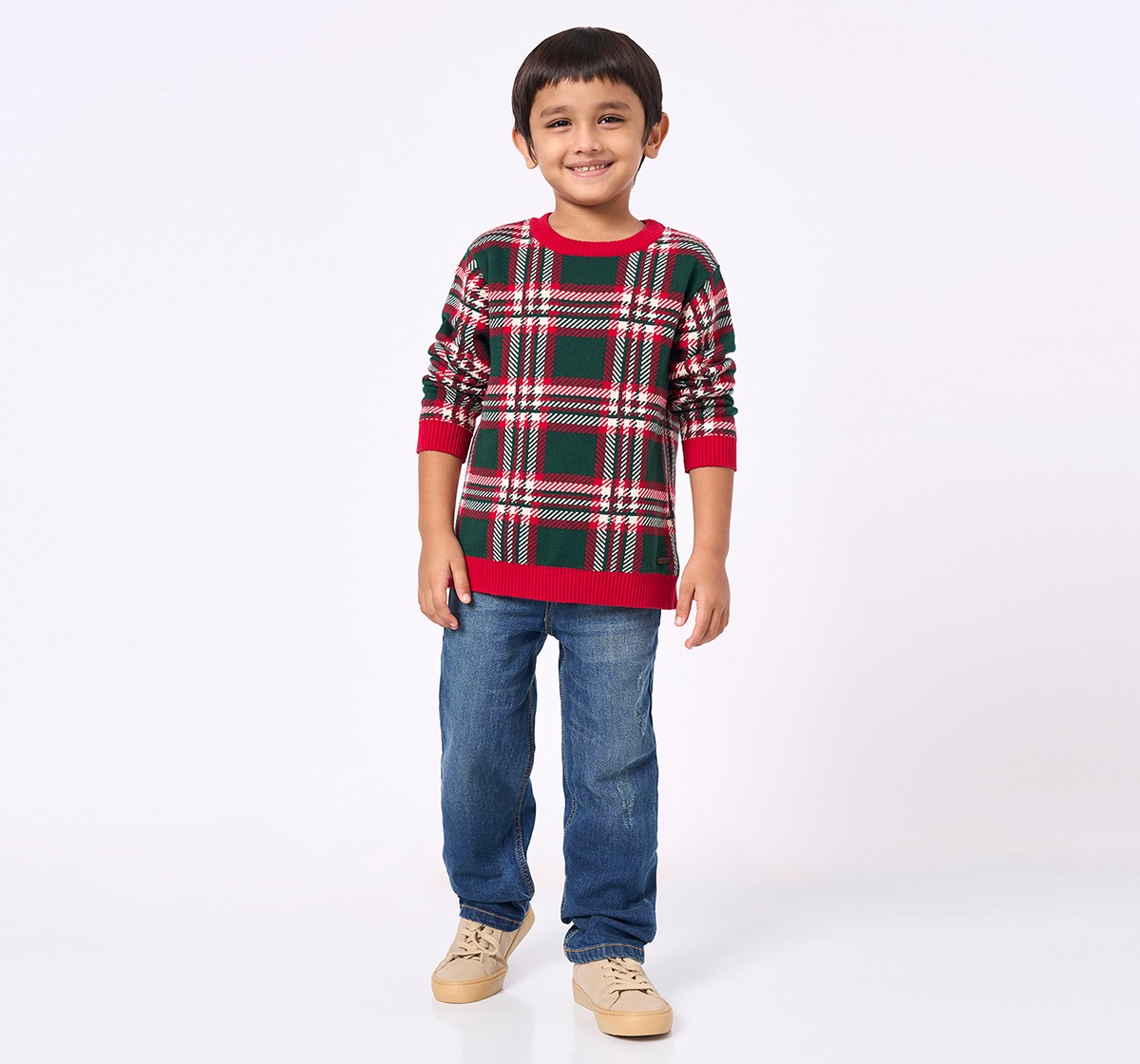 Ed-a-Mamma Kids Boys Sweater Red